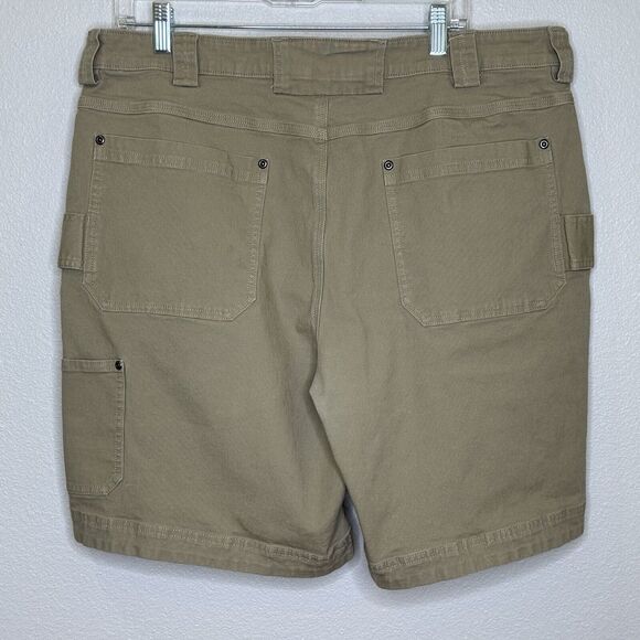 Duluth Trading Co. Cargo Shorts Mens Size 40 Beige Tan Flex Fire Hose Canvas - Picture 4 of 9